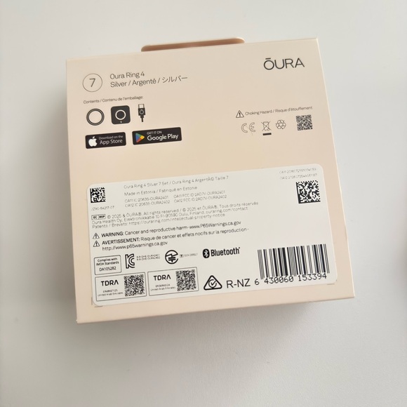 Oura Ring Gen 4 Size 7 Silver Brand new in box - Picture 9 of 9